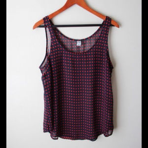 Old Navy red polka dot tank top